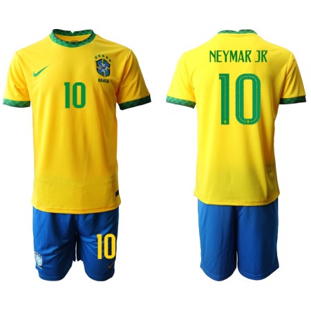 Brazilië Neymar JR 10 Kind Thuis Tenue 2020